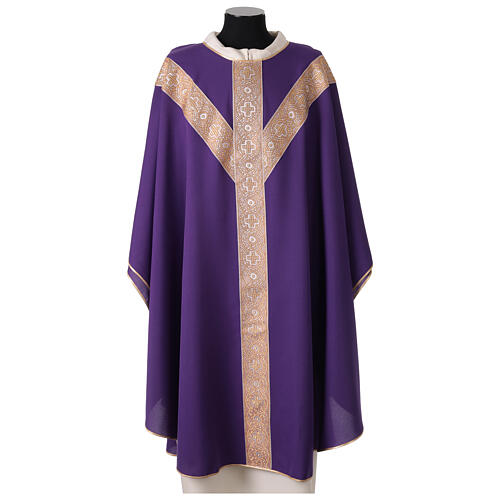 Chasuble galon en Y mosaïque italienne Vebi Confezioni 8