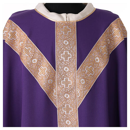Chasuble galon en Y mosaïque italienne Vebi Confezioni 9