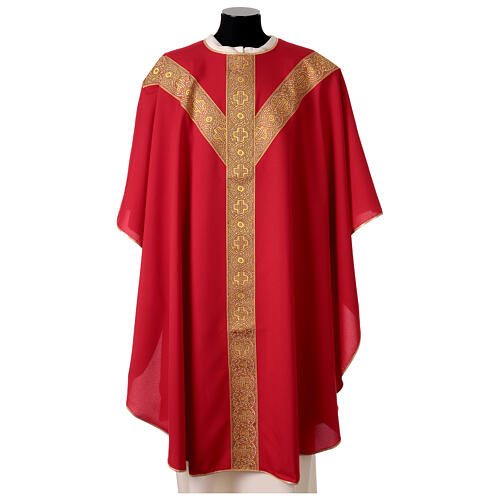 Chasuble Y-shaped galloon mosaic Italian Vebi Confezioni 4