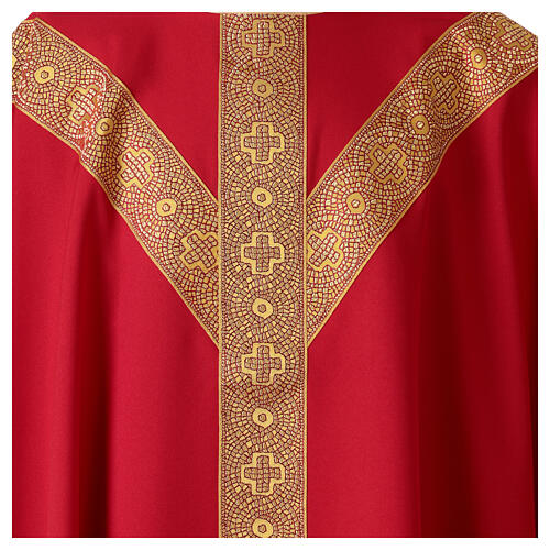 Chasuble Y-shaped galloon mosaic Italian Vebi Confezioni 5