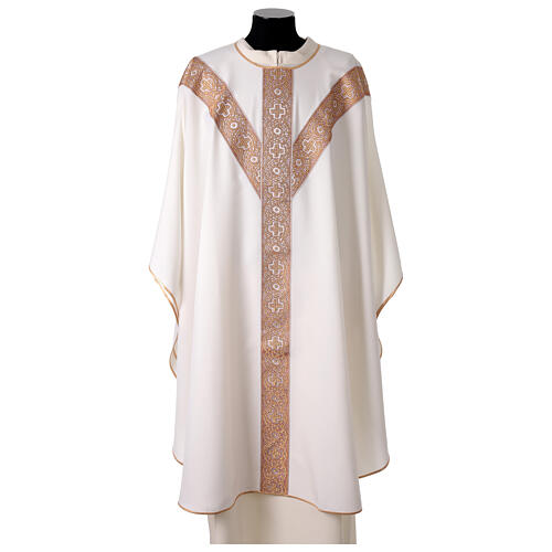 Chasuble Y-shaped galloon mosaic Italian Vebi Confezioni 6
