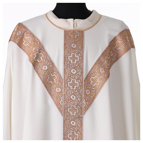 Chasuble Y-shaped galloon mosaic Italian Vebi Confezioni 7