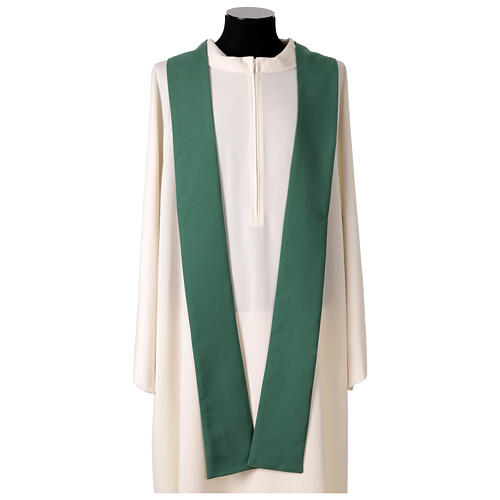 Chasuble with Y-shaped galloon, wheat and grape pattern, by Vebi Confezioni 10