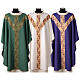 Chasuble with Y-shaped galloon, wheat and grape pattern, by Vebi Confezioni s1