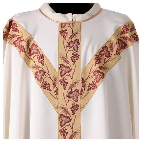 Chasuble with Y-shaped Wheat and Grape Gallon by Vebi Confezioni 5