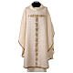 Premiere Chasuble in silk damask with Tau stole and colored crystals - Vebi Confezioni s1