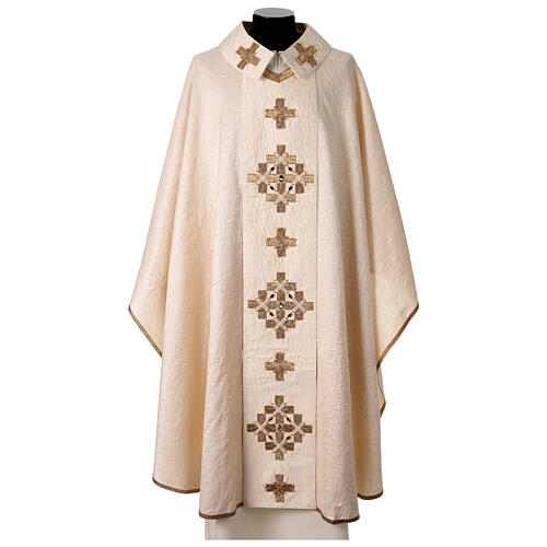 Premiere Chasuble in Silk Damask with Real Crystals, Vebi Confezioni 1