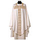 Chasuble of 100% silk with golden orphrey by Vebi Confezioni, "Première" collection s1