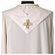Chasuble of 100% silk with golden orphrey by Vebi Confezioni, "Première" collection s12