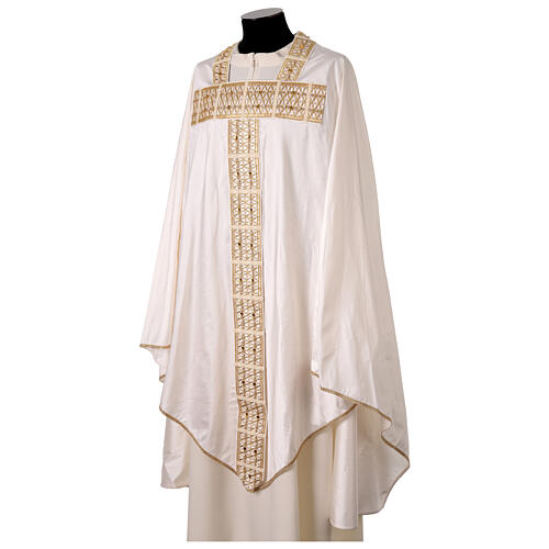 Chasuble 100% soie galon doré Vebi Confezioni collection « Première » 4