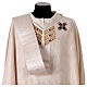 "Première" chasuble in 100% silk, lurex and trim with crosses and crystals by Vebi Confezioni s10