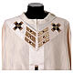 Premiere Chasuble in 100% Lurex Silk with Crosses and Crystals by Vebi Confezioni s2