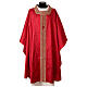 Chasuble pure soie bande dorée insertions velours Vebi Confection collection « Première » s1