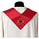 Chasuble pure soie bande dorée insertions velours Vebi Confection collection « Première » s10