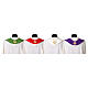 Polyester priest stole with golden cross embroidery s7