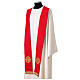 Polyester Priest Stole with Golden Cross Embroidery s2