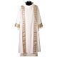 Polyester dalmatic with golden appliqué border s6