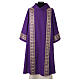 Polyester dalmatic with golden appliqué border s9