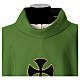 Polyester Chasuble with Golden Embroidered Crosses and Velvet Applique s4