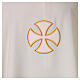 Polyester Chasuble with Golden Embroidered Crosses and Velvet Applique s9