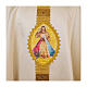 Chasuble mixed silk satin oval hand-painted Merciful Jesus, Vebi Confezioni s3