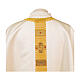 Polyester chasuble with hand-painted oval of Merciful Jesus by Vebi Confezioni s6