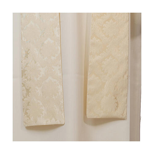 Chasuble en polyester col roulé rond avec ovale du Bon Pasteur peint à la main Vebi Confezioni 13