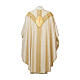 Polyester Chasuble with Reversed Ring Collar and Hand-Painted Good Shepherd Oval by Vebi Confezioni s14
