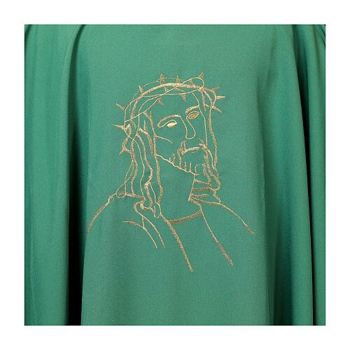 Chasuble Visage du Christ avec Couronne d'épines Vebi Confezioni 2