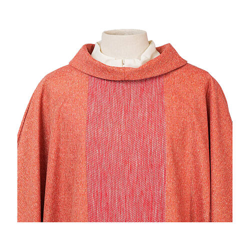 Classic Priestly Chasuble Wool Silk Lurex Vebi Confezioni 5