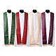 Gamma Chasuble in polyester and viscose with six embroidered crosses s13