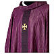 Chasuble Gamma in Polyester and Viscose with Six Embroidered Crosses s11