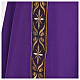 Gamma chasuble with machine-embroidered stole, gold floral motifs s9