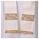 Gamma chasuble with machine-embroidered stole, gold floral motifs s14