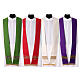 Casulla cruz de San Andrés Gamma bordados florales hilo dorado s20