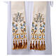 Marian chasuble by Gamma in wool with embroidered satin panel s10