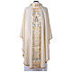 Chasuble mariale Gamma en laine satinée brodée s8