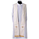 Marian Chasuble Gamma in Polyester with Mantle Cross and Flower Embroidery s7