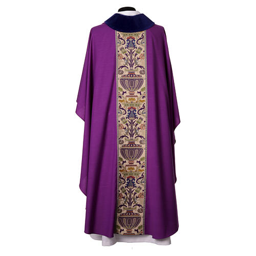 Chasuble Slabbinck bande centrale brocart col velours 4