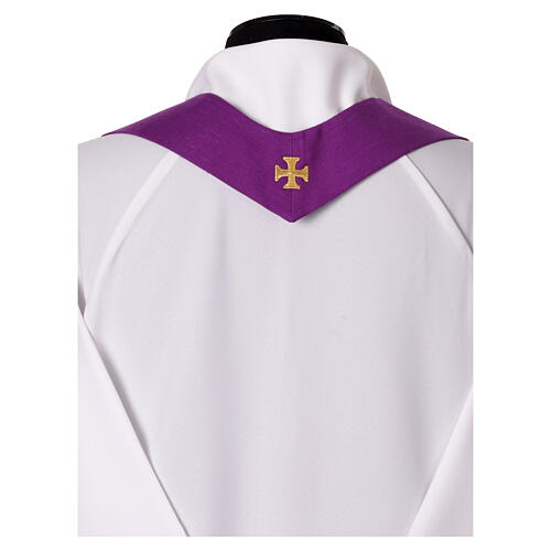 Slabbinck Chasuble with embroidered galloon and velvet collar 6