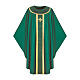 Chasuble Slabbinck 100% laine damassée croix brodée s3