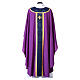 Chasuble Slabbinck 100% laine damassée croix brodée s8