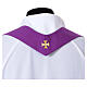 Chasuble Slabbinck 100% laine damassée croix brodée s10