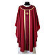 Chasuble Slabbinck 100% laine damassée croix brodée s6