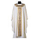 Chasuble Slabbinck 100% laine damassée croix brodée s8
