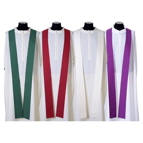 Slabbinck Chasuble 100% Wool Damask Embroidered Cross 16