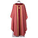 Slabbinck rose damask chasuble with embroidered cross s7
