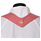 Casula Slabbinck cor-de-rosa damasco com cruz bordada s9