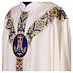 Hand-embroidered white Marian chasuble by Slabbinck s5