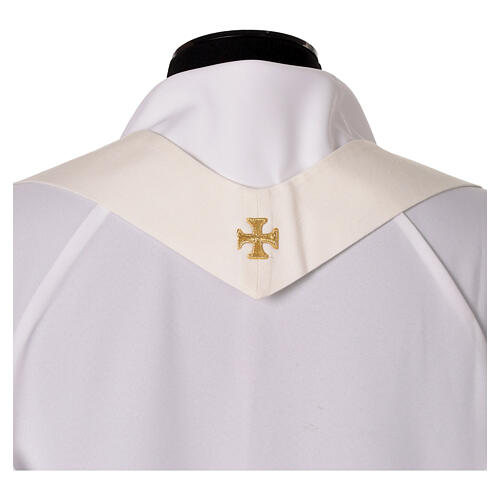 Chasuble mariale brodée à la main blanche Slabbinck 9